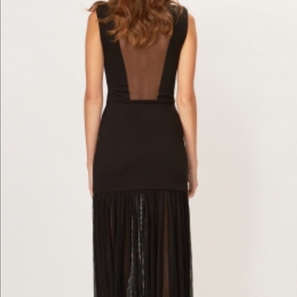 Maje Reveuse Robe dress in black. - Picture 2 of 3